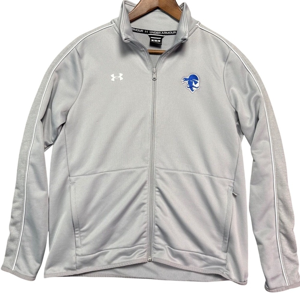 Under Armour Jacket Mens Gray Seton Hall University Full Zip Track | M